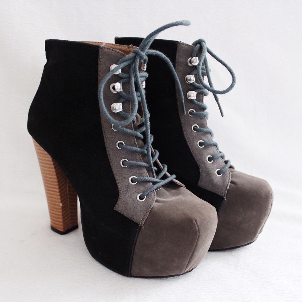 Promise Magi Suede Platform Ankle Booties